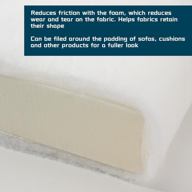 - LEEQHRRY - Upholstery Batting, Dacron Polyester Cushion Wrap for Foam Padding, Cushions & DIY Upholstery Projects - Image 3
